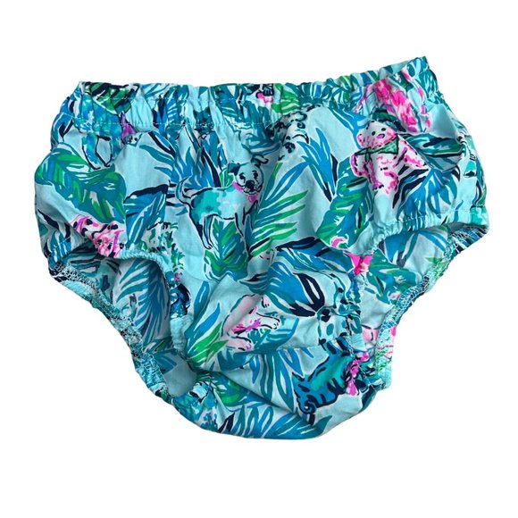 Little Lilly Pulitzer Baby Bloomers Diaper Cover Barking Up Palm Tree 18-24 mos - Picture 1 of 6